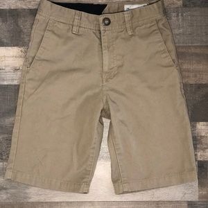 Volcom Big Boys Frickin Chino Shorts – Khaki